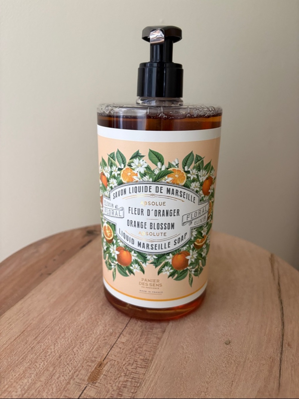 Orange Blossom Liquid Marseille Soap - Peach
